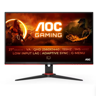 AOC 27″ Q27G2E/BK VA QHD 155Hz