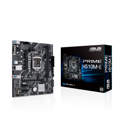 MB 1200 H510M-E PRIME ASUS, 2xDDR4 3200MHz, DP,HDMI,VGA PCIex16 4.0, 2xPCIex1, 4xSATAIII, 1xM.2, 2xUSB 3.2 Gen1, 2xUSB 2.0, COM & RGB Header