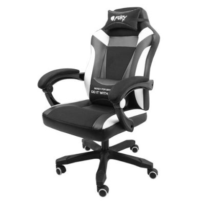 Gaming Chair Fury Avenger M+ Black/White