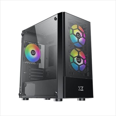 CASE XIGMATEK ATX mid-Tower BLADE w/TG, Meshed Grill FP, 4x120mm X20C FIXED RGB