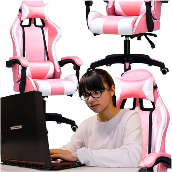 GAMING CHAIR EXTRALINK G-525 PINK/WHITE - Image 2