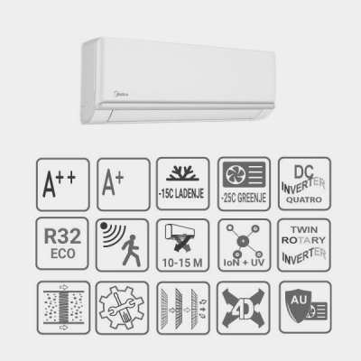 Midea Extreme Lite Nordic SMART MSAGBU-12HRDN8-QRD1GW/MOX133-12HFN8-QRD1GW